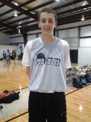 Jeremy Peck, a 6’9” Center for St. Thomas, after an AAU game.