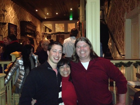 Joni and Matt Hoffman with bartender Dan Davenport at The Parlor Coffee & Wine Bar at New Sheridan hotel. Their popular Flatliner, a dessert cocktail that includes various liquors and a shot of espresso, is addictively delicious yet a little dangerous. Da