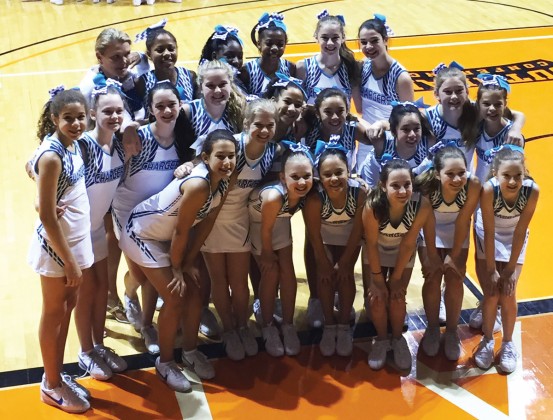 Pin Oak Middle School cheerleaders