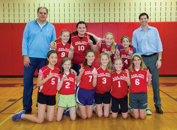 River Oaks Baptist School fifth- and sixth-grade girls’ basketball team