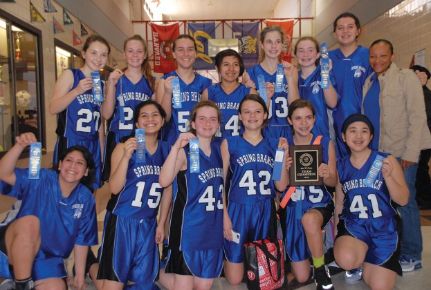 Spring Branch Middle School girls 8B basketball team