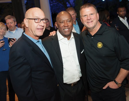 Texas Sen. John Whitmire, Mayor Sylvester Turner, Tilman Fertitta