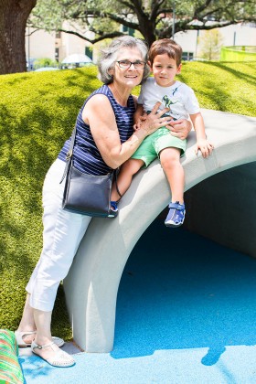 Eneko Gagne and grandmother