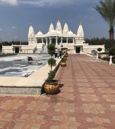 Walkway and temple