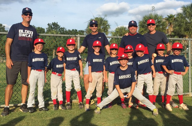 The 7U Spring Branch Warriors baseball team