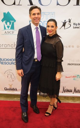 Candace Thomas (pictured, with husband Brian), co-creator of A Couture Cause and blogger (Luxe...With Kids)