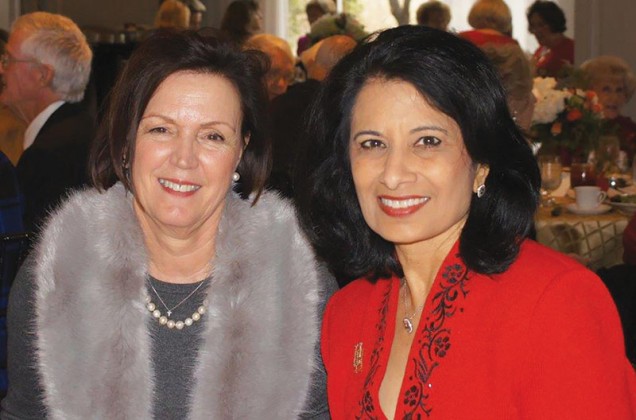 Debbie Berner and Dr. Renu Khator