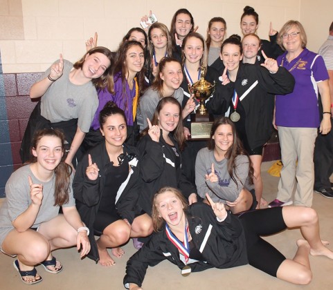 The girls’ swim team at The Kinkaid School