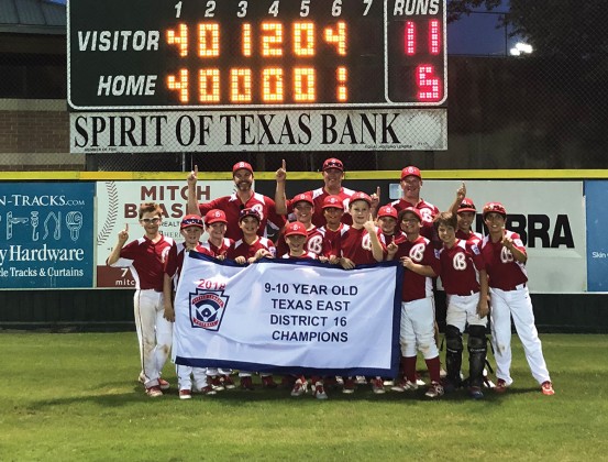 Bellaire Little League 10U tournament team