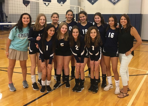 Emery/Weiner School’s eighth-grade volleyball A-team