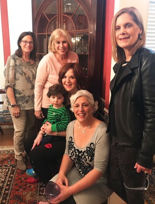 Myra Dobbs, Linda Shapiro, Glenda Waldman, Bo Lepow, Marcia Katz and Sandy Smith Herzstein