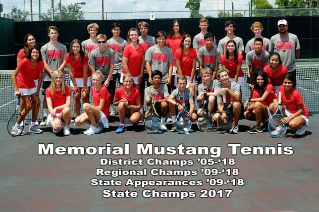 Memorial High School 2019-2020 tennis team