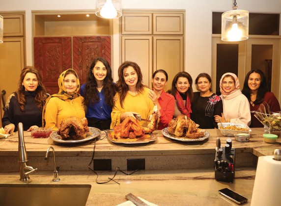 Farah Hashmi, Shenila Cochinwala, Madiha Faisal, Romana Bano Raheem, Tehmina Masud, Sarah Zaidi, Huma Iftikhar, Aliya Hussain and Fauzia Zamir
