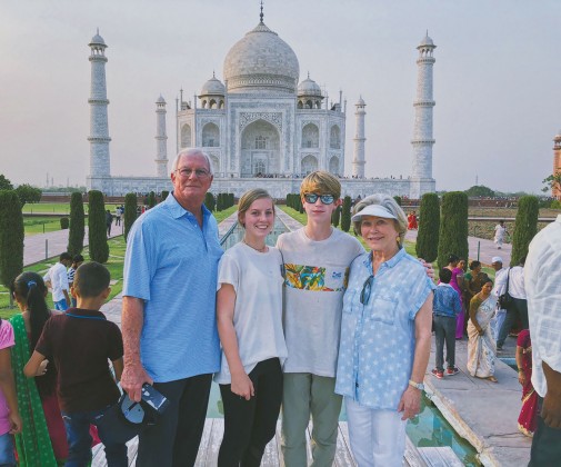 Jerry Reese, Lila Henningsen, Harrison Lawrence and Sheila Reese