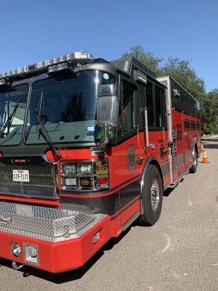 Bellaire Fire Department parked outside 