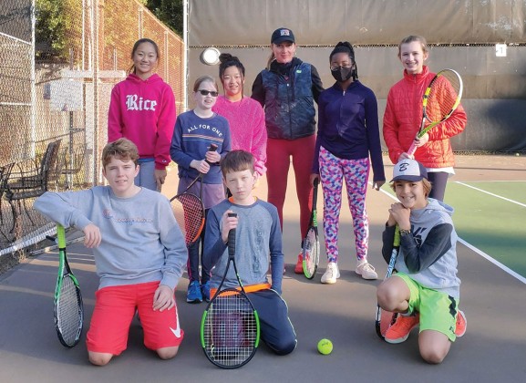 Tennis players at Memorial Forest Club