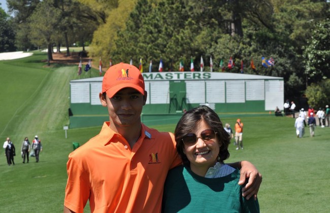 Jaivir Pande and mom Malika Pande