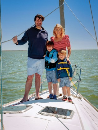 Travis and Jane Thomas, with their sons Rocco and Tynes