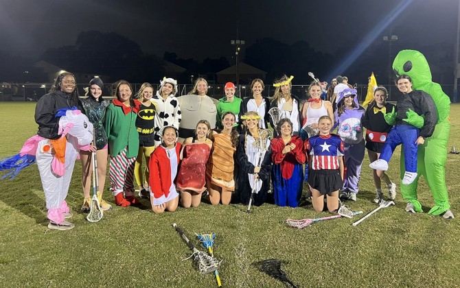 Memorial girls' lacrosse team