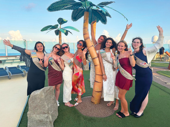 Aria Jin, Alexa Camp, Sloane Smith, Jenna Mirza, Anneliese DeGrange, Isabelle DeGrange, Skylar Campbell, and Eden Harris