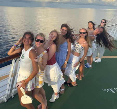 Jenna Mirza, Sloane Smith, Alexa Camp, Isabelle DeGrange, Skylar Campbell, Anneliese DeGrange, Aria Jin, and Eden Harris