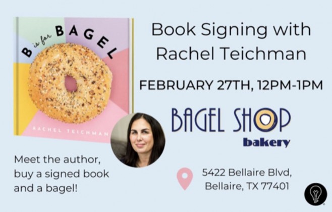 B is for Bagel book signing event