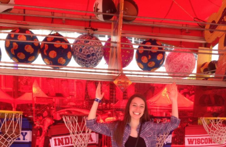 While at the Houston Rodeo this year, Alex Daily came across this Indiana University banner. She knew she wouldn’t be a good Hoosier if she didn’t stop to show her IU pride.