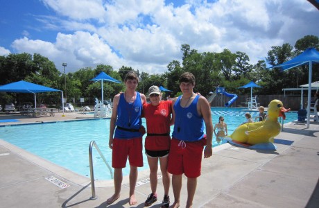 Joseph Schaefer, Karoline Hight, and Josh Tillery have grown together through their jobs as lifeguards.