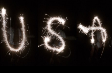 For the Fourth of July, seniors Suzanne Pfeffer, Liz Hopkins and Elizabeth Gallatin went to Suzanne's farm and spelled out “USA” using sparklers.  Pfeffer said, “We made lots of good memories on this trip celebrating America. It was a great weekend!” 