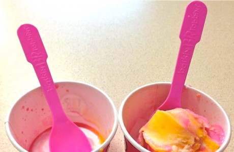 Baskin Robbins' rainbow sherbet