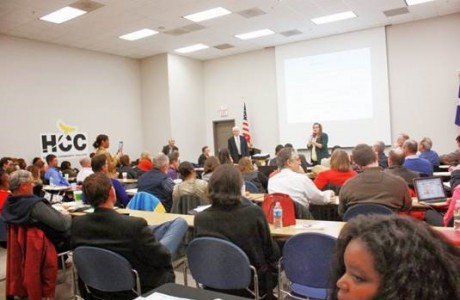 Lead trainer Jack Barry conducting a class at Houston Community College.Lead trainer Jack Barry conducting a class at Houston Community College, Spring Branch campus.