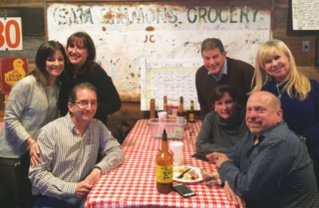 Cindy Steinberg, Marc Steinberg, Rhoda Saka, Howard Loeser, Stephanie Loeser, Carol Neider and Steve Saka