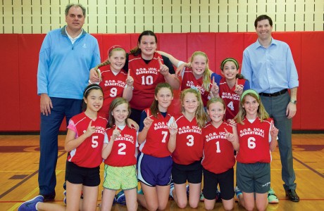 River Oaks Baptist School fifth- and sixth-grade girls’ basketball team
