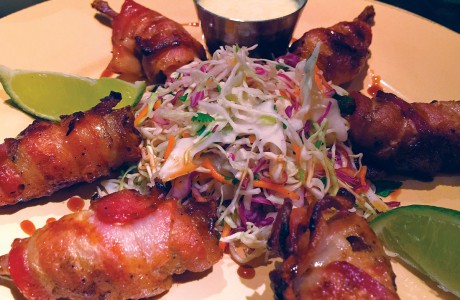 Guad's bacon-wrapped quail