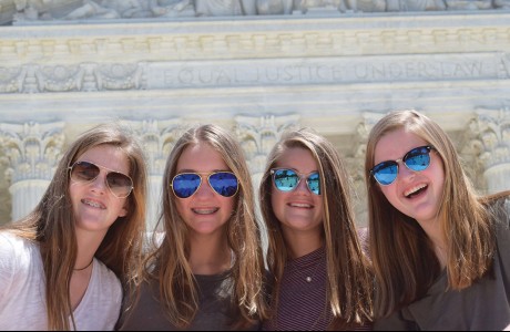 Hannah Schweitzer, Lissy Sturges, Grace Wilson and Annie Valicek