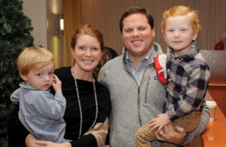 Michelle and Paul Williams with children George and Thomas