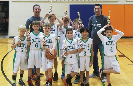 The Spring Branch-Memorial Sports Association 7/8 boys basketball Memorial Drive Elementary team