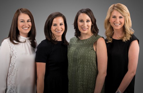 Elizabeth Rubinsky, Ashley Roseman, Marci Gilbert and Lindsay Schmulen