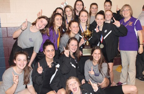 The girls’ swim team at The Kinkaid School