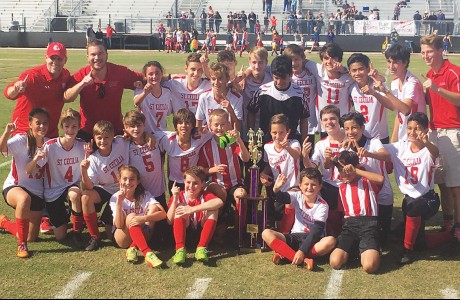 St. Cecilia School’s soccer team