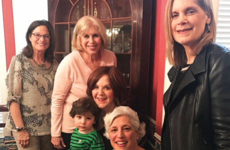 Myra Dobbs, Linda Shapiro, Glenda Waldman, Bo Lepow, Marcia Katz and Sandy Smith Herzstein