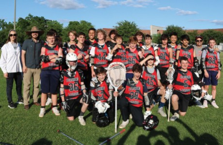 Pershing Middle School’s 7th/8th grade boys’ lacrosse team