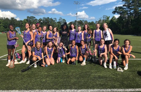 Lanier Mighty Pups/HYLAX girls’ lacrosse team