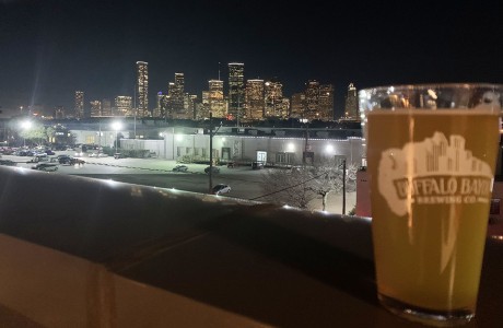 View from Buffalo Bayou Brewing Co.