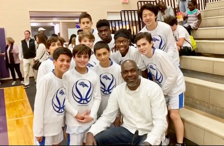 POMS seventh grade boys and Hakeem Olajuwon