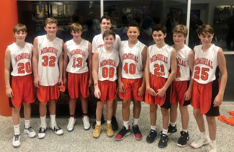 Memorial Middle School seventh-grade boys A team