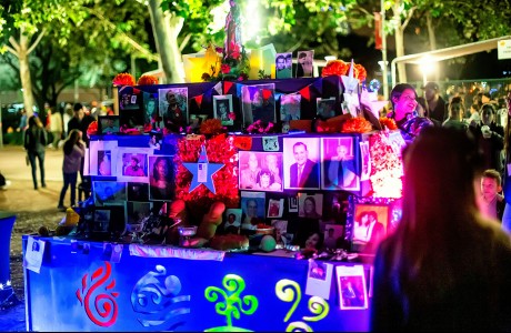 Community altar at Discovery Green