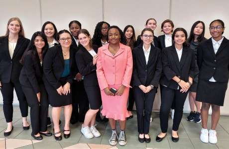 St. Agnes Academy speech and debate team