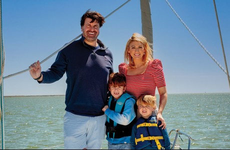 Travis and Jane Thomas, with their sons Rocco and Tynes