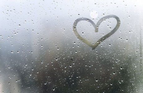 Heart and rain